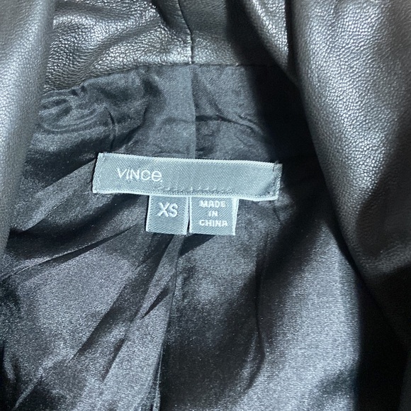 Vince Leather Jacket - Picture 3 of 4